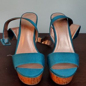 Turquoise Platform wedges